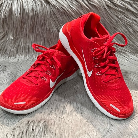 Nike Men’s Free RN-Speed Red Sneakers - Picture 4 of 5